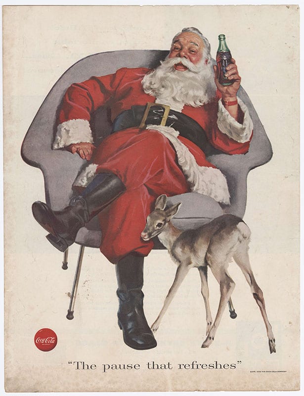 Coca Cola Nostalgia Marketing Advertisement Santa Claus