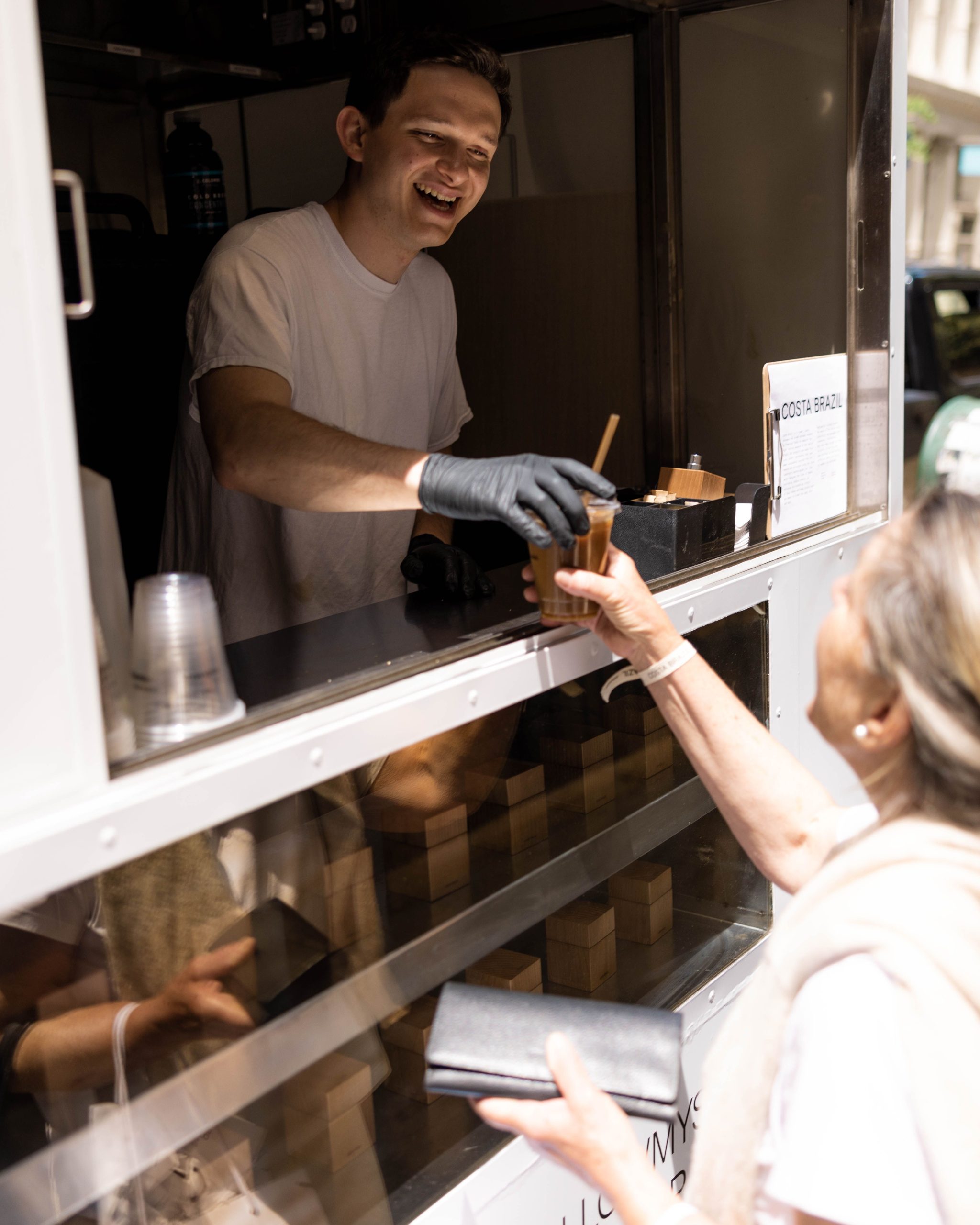 Costa Brazil coffee cart