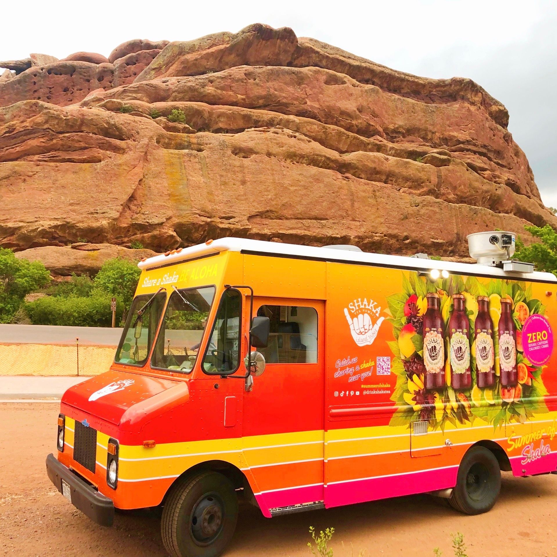 Shaka Tea branded truck in Denver