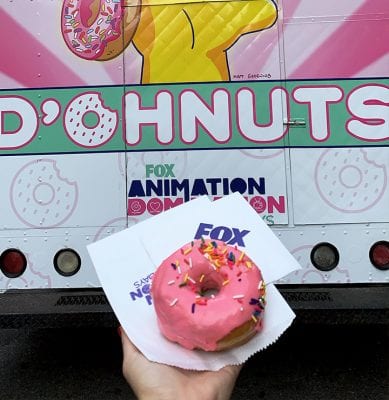 Fox donut truck promotion for Advertising week NYC 2019