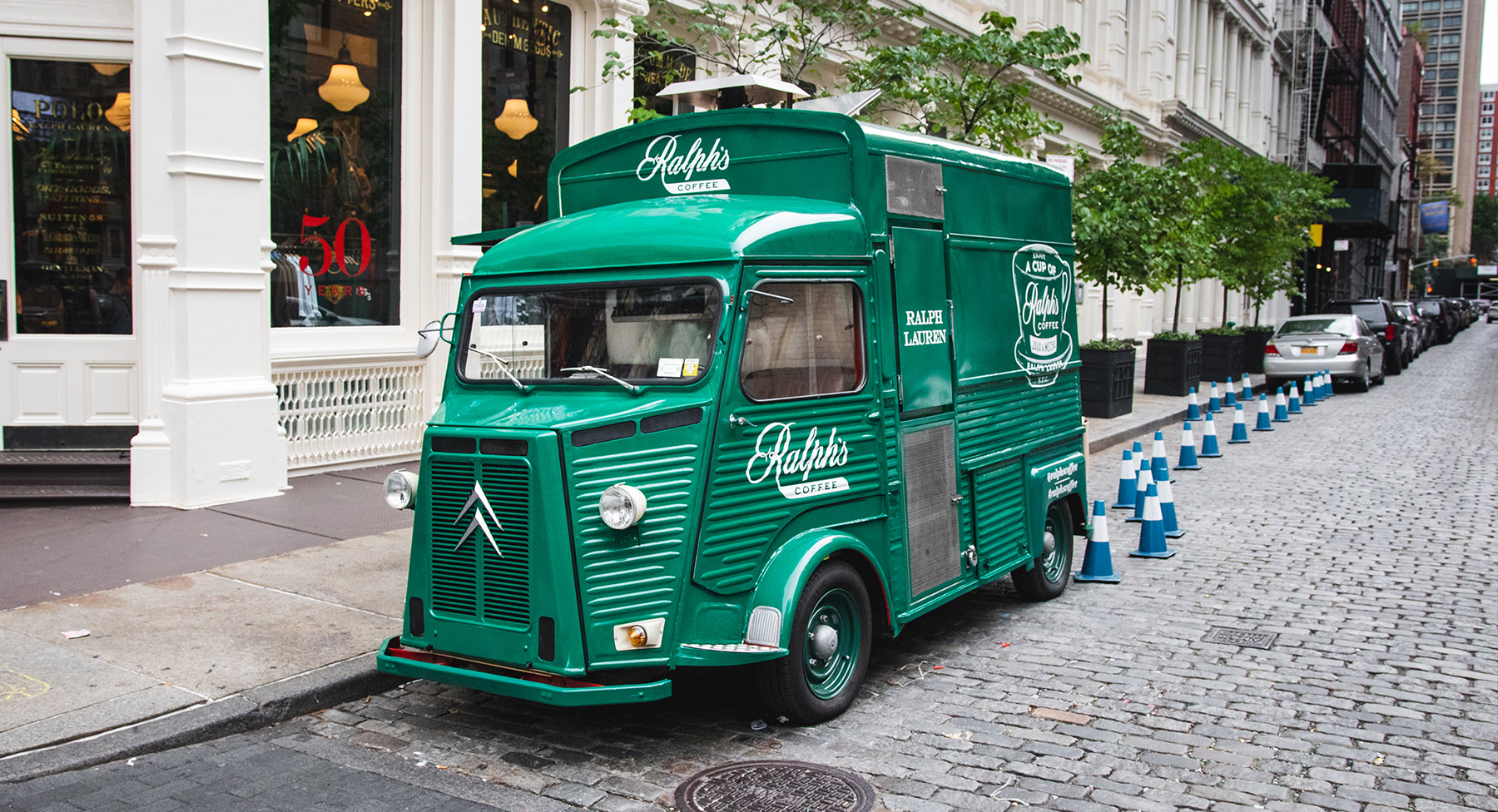 Ralph Lauren prepares for Wimbledon with customisation bus