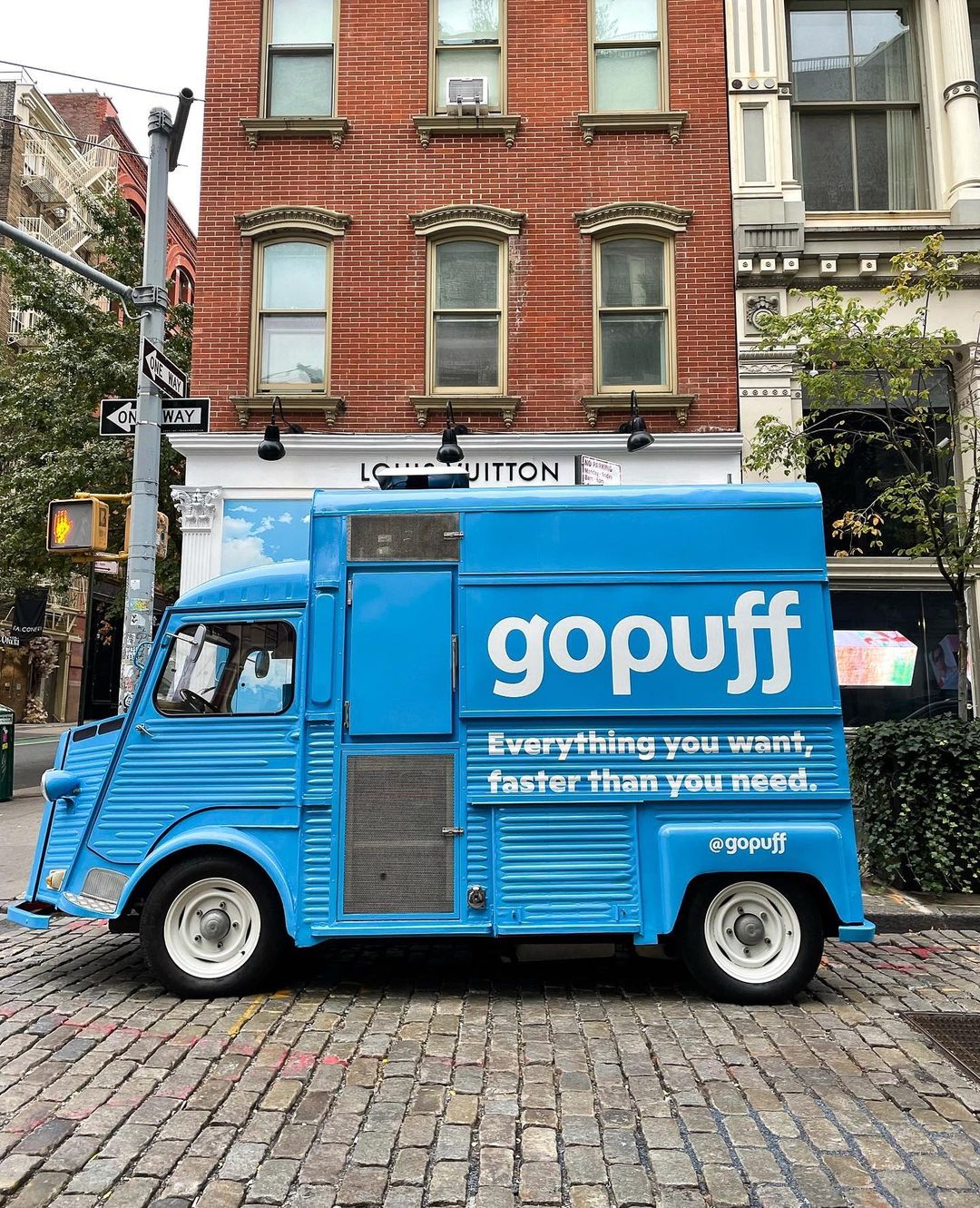 Gopuff branded Citroen food truck