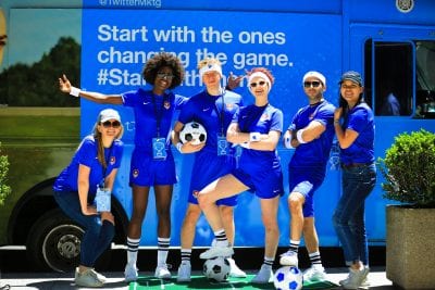 Twitter USWNT Experiential Marketing
