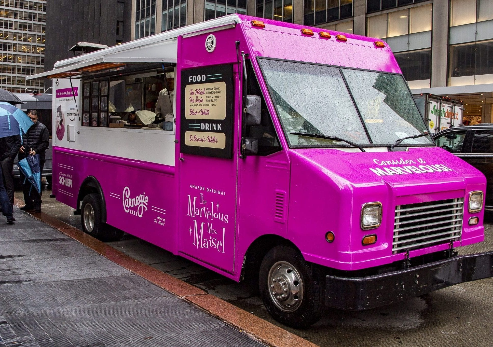 Branded food truck promotions