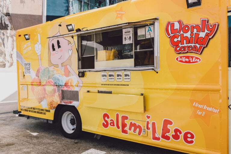 Salem Ilese Branded Pop-Up Cereal Food Truck