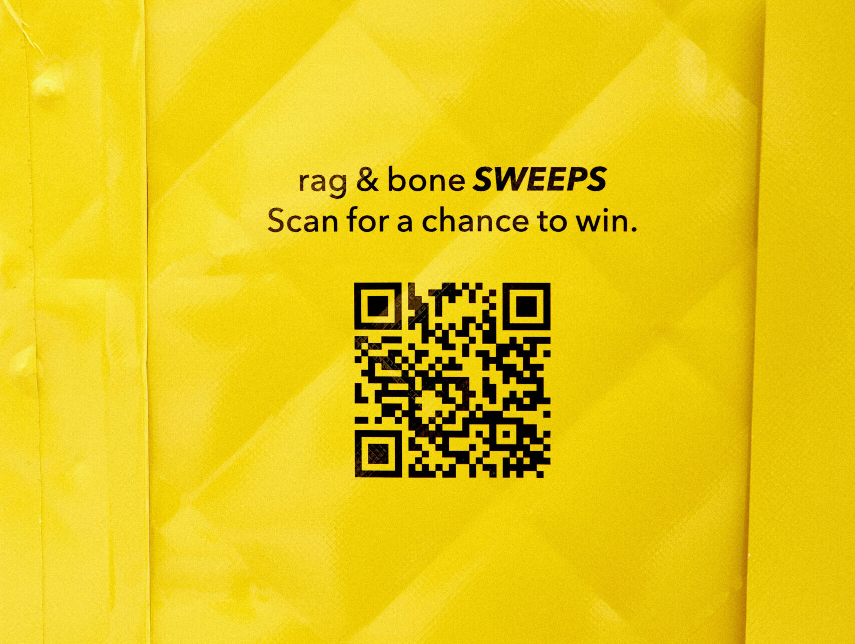 Rag and Bone Deli Nordstrom QR code marketing giveaway