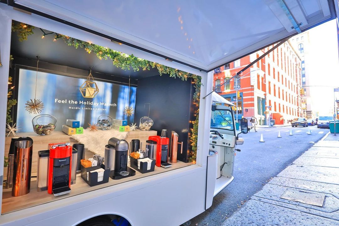Nespresso Holiday Promotion Mobile Pop Up Shop