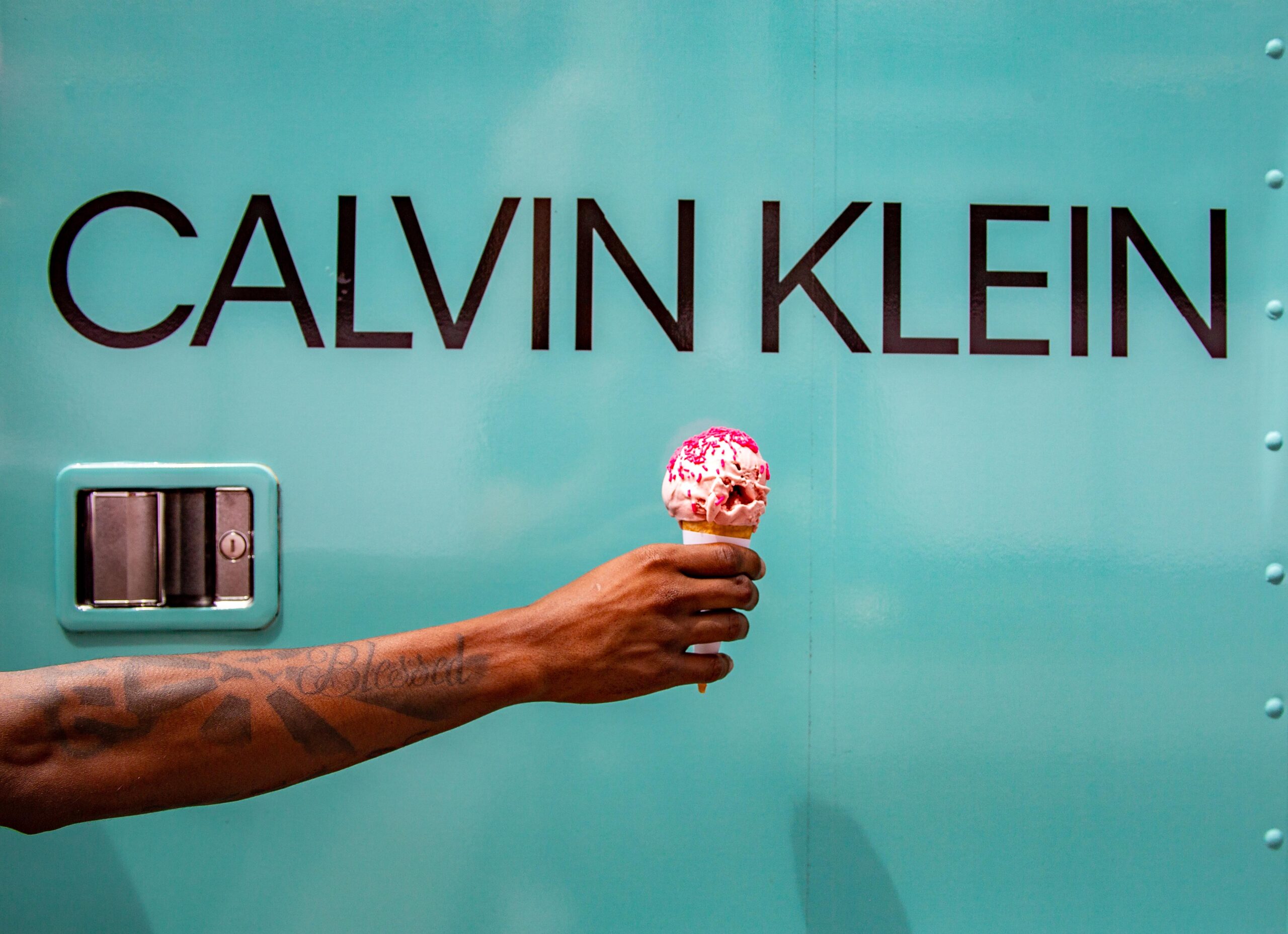Calvin Klein Sensory Marketing with Ice Cream for National Underwear Day