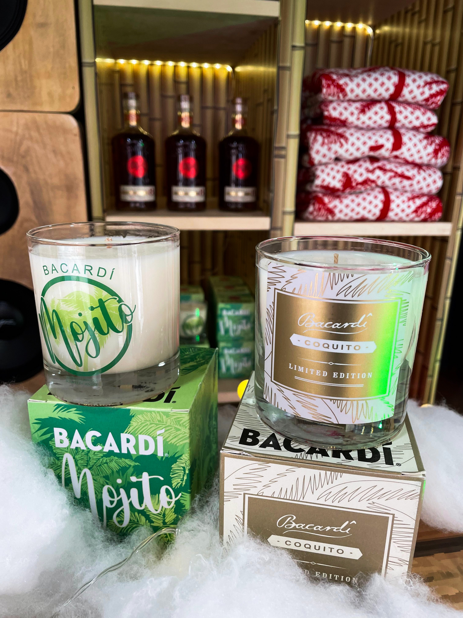 Bacardi Holiday-Themed Pop-Up Candles
