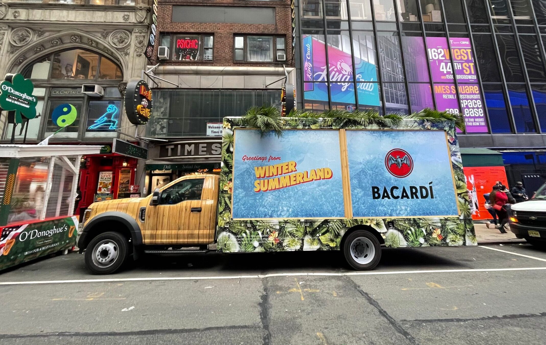 Bacardi winter mobile pop-up NYC