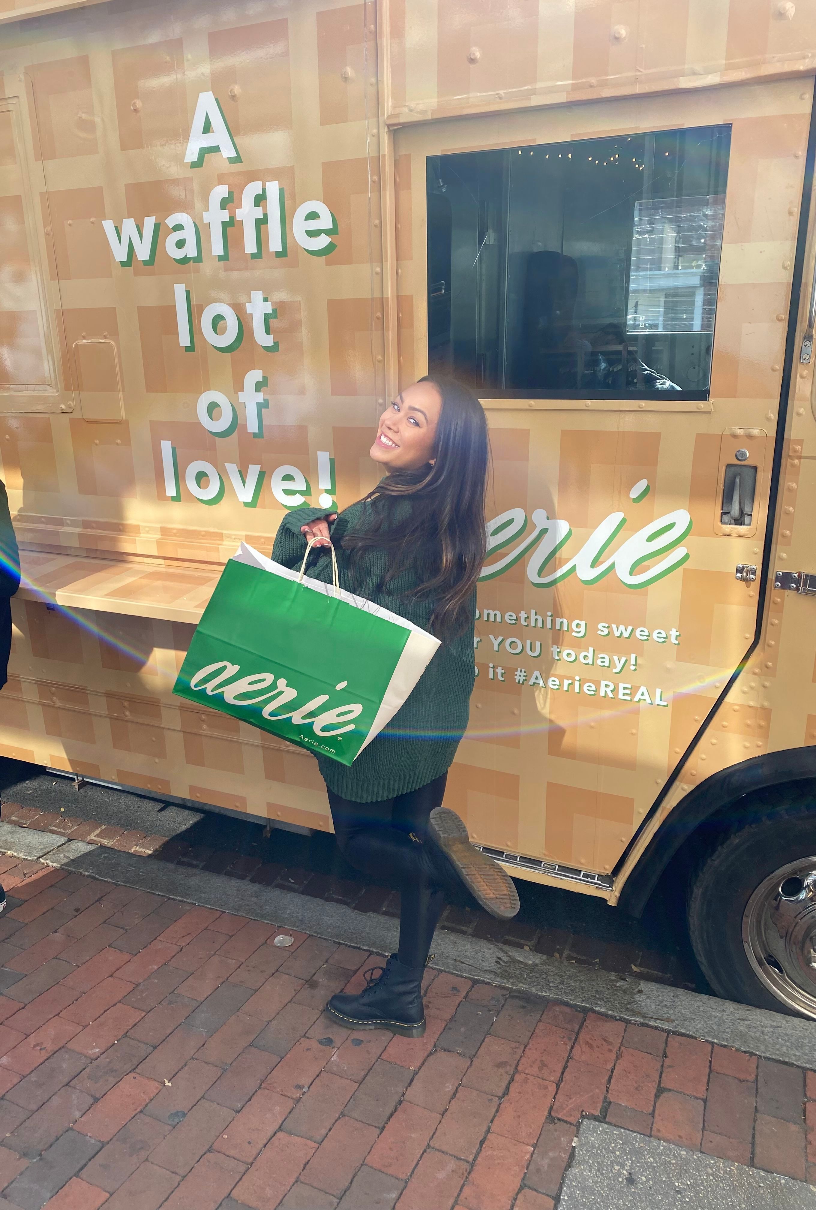 Aerie Waffle clothing line mobile tour