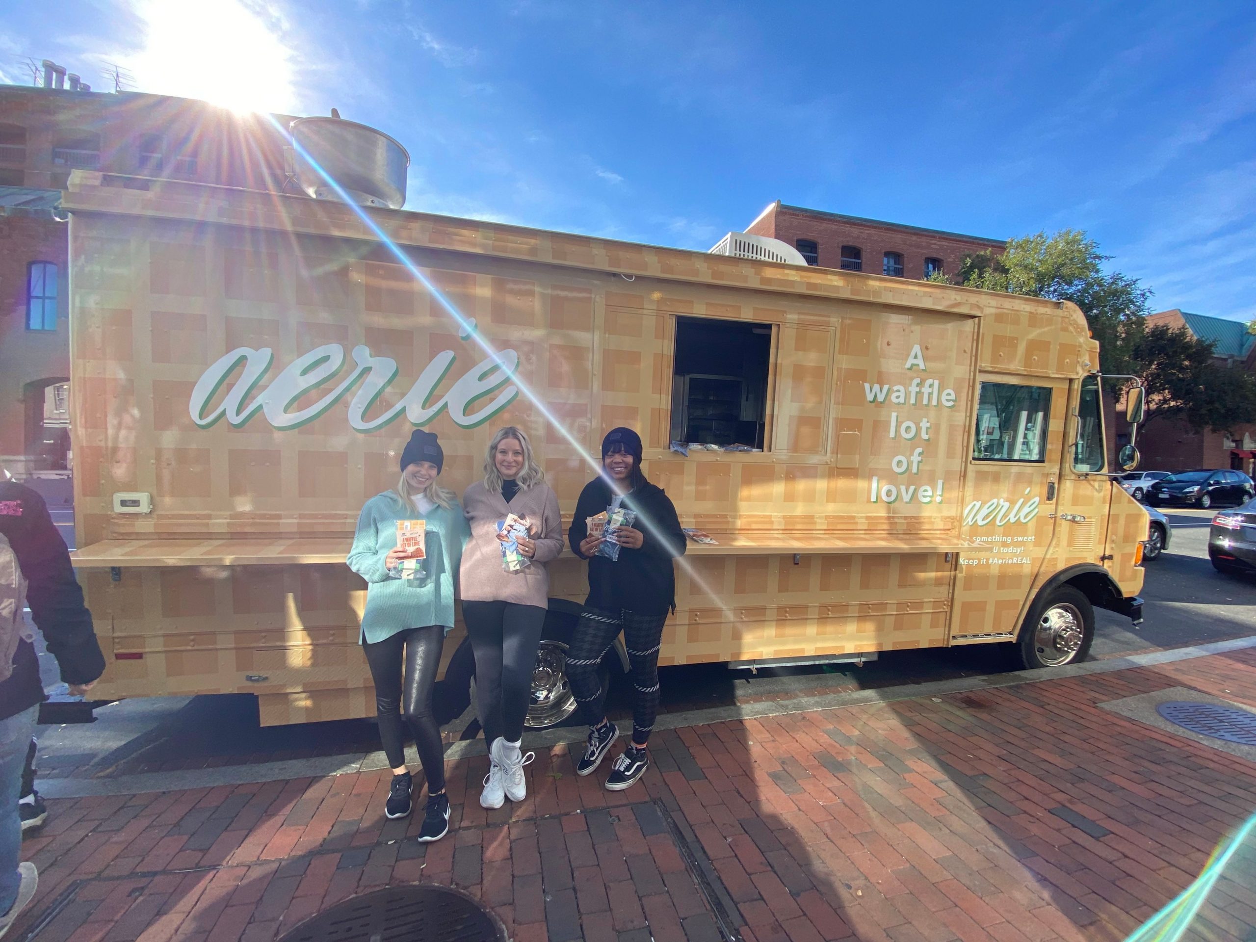 Aerie waffle truck.