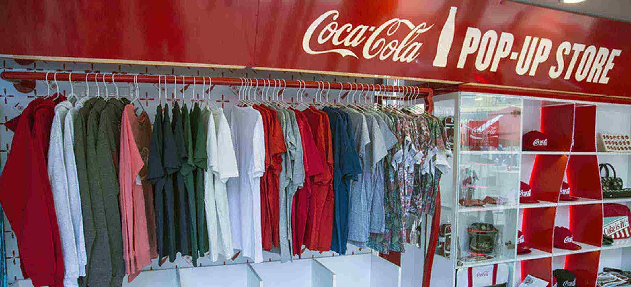 Coca cola pop-up shop