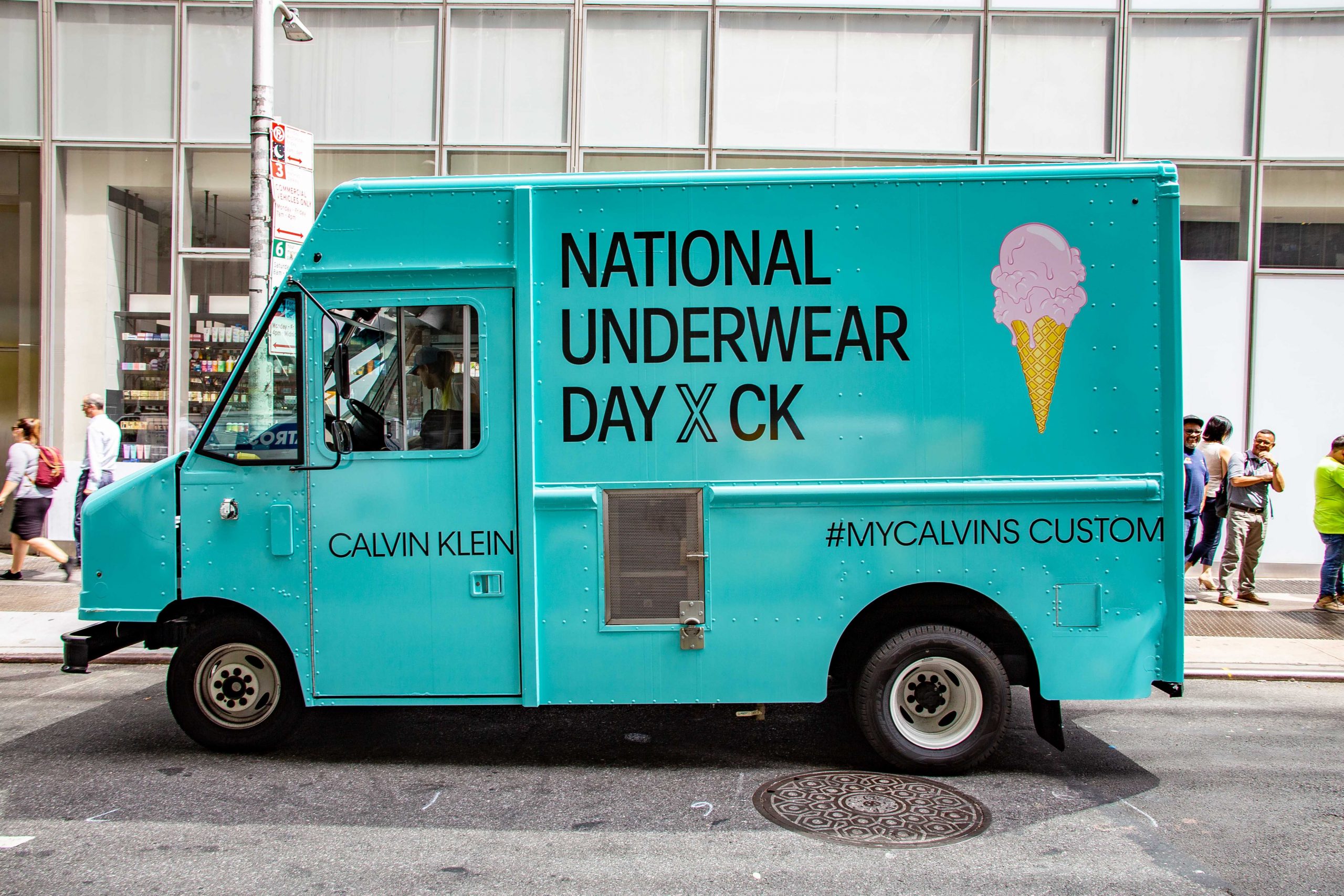 Calvin Klein Branded Truck