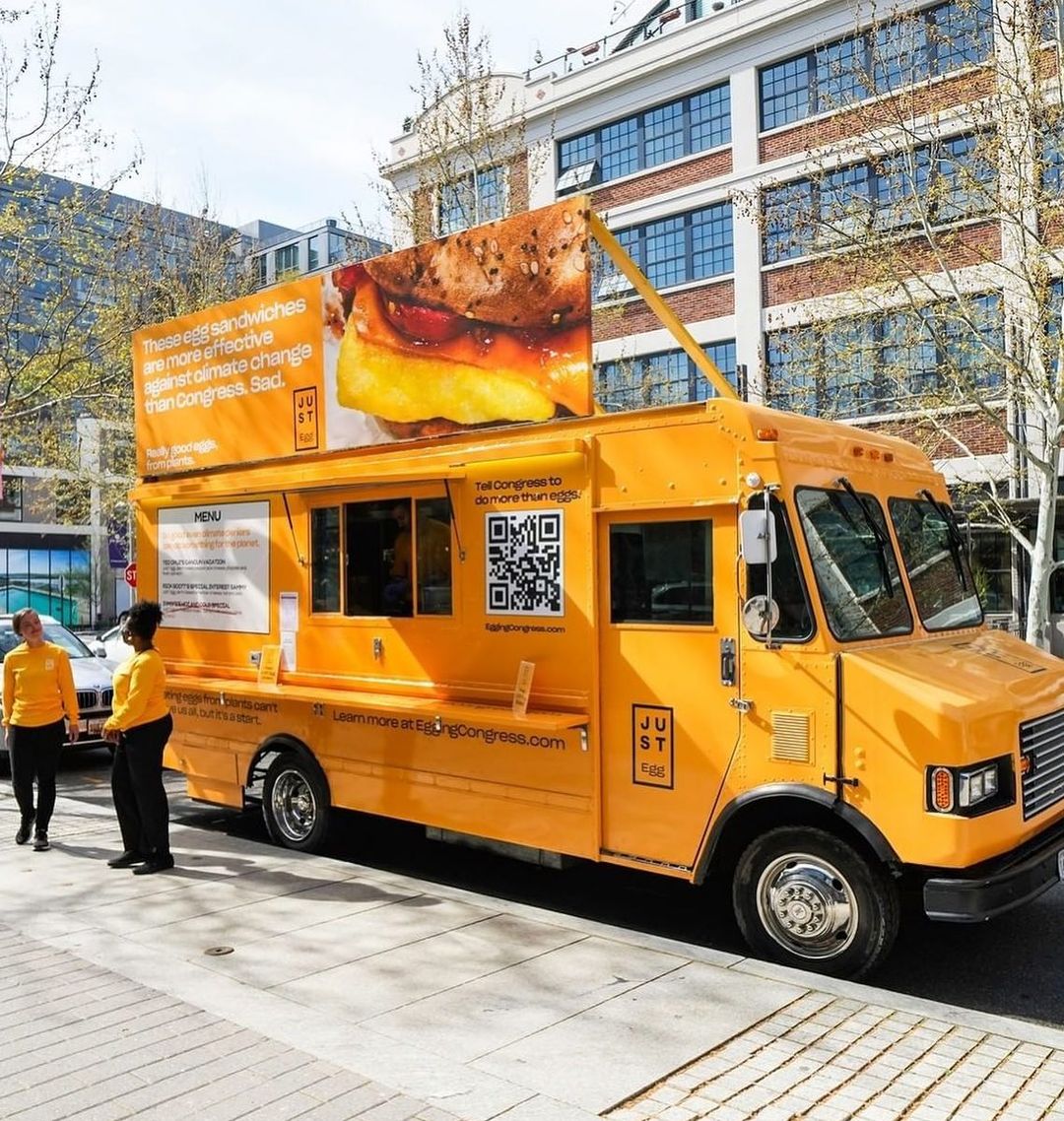 Just Egg Partnership With Mobile Experiential Marketing To Create Mobile Billboard