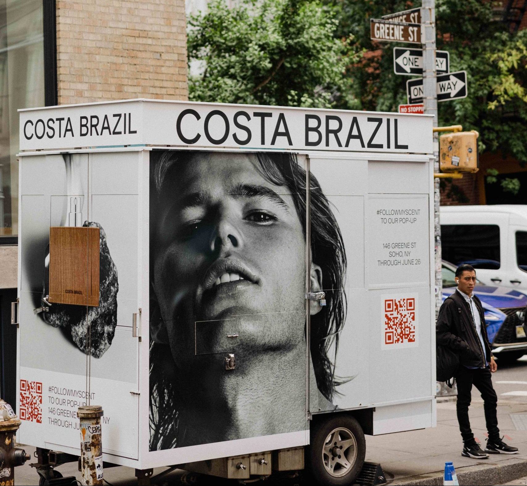 Costa Brazil Food Cart Parked On Prince And Greene