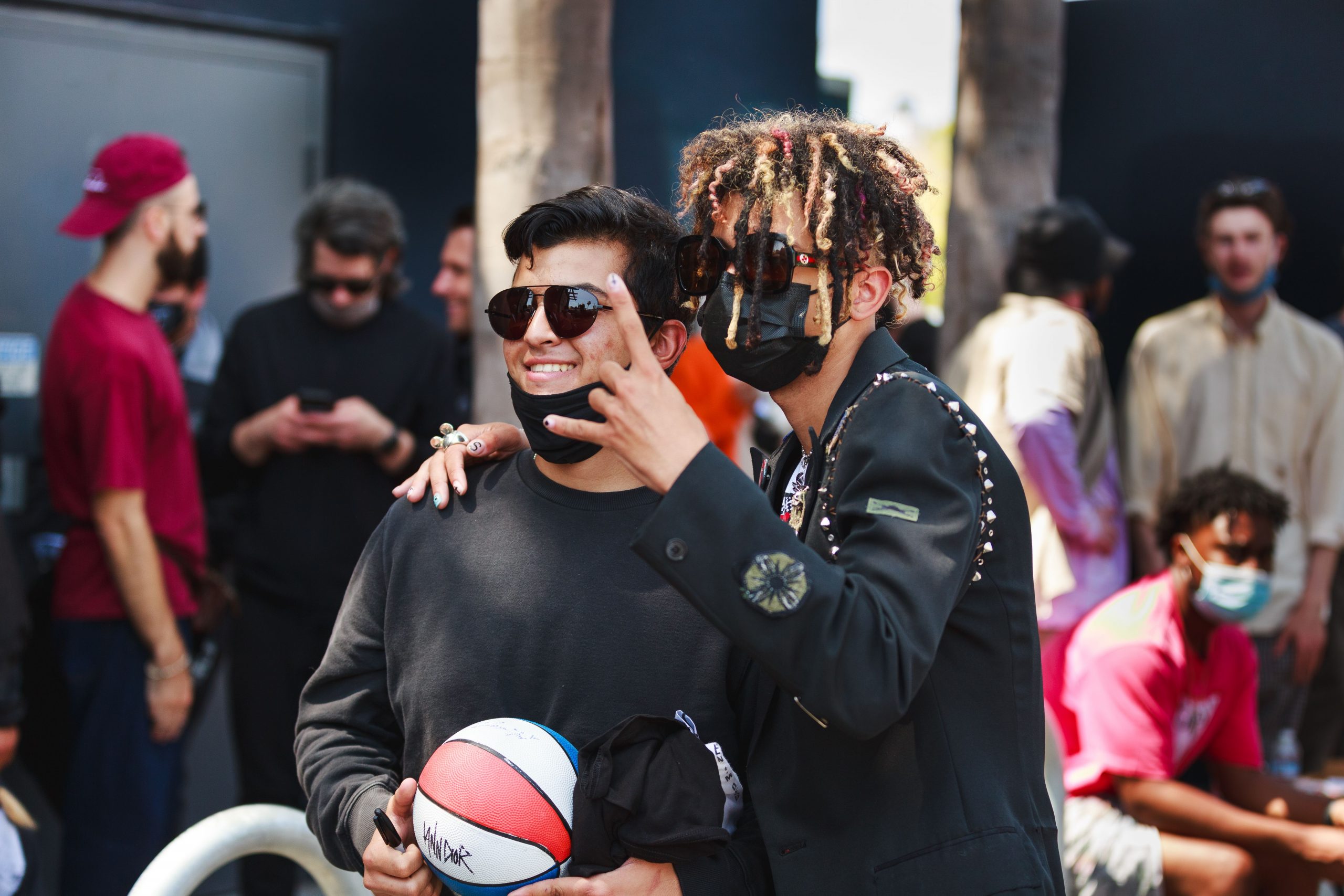 Iann Dior Meeting A Fan At Brand PromotIon in LA