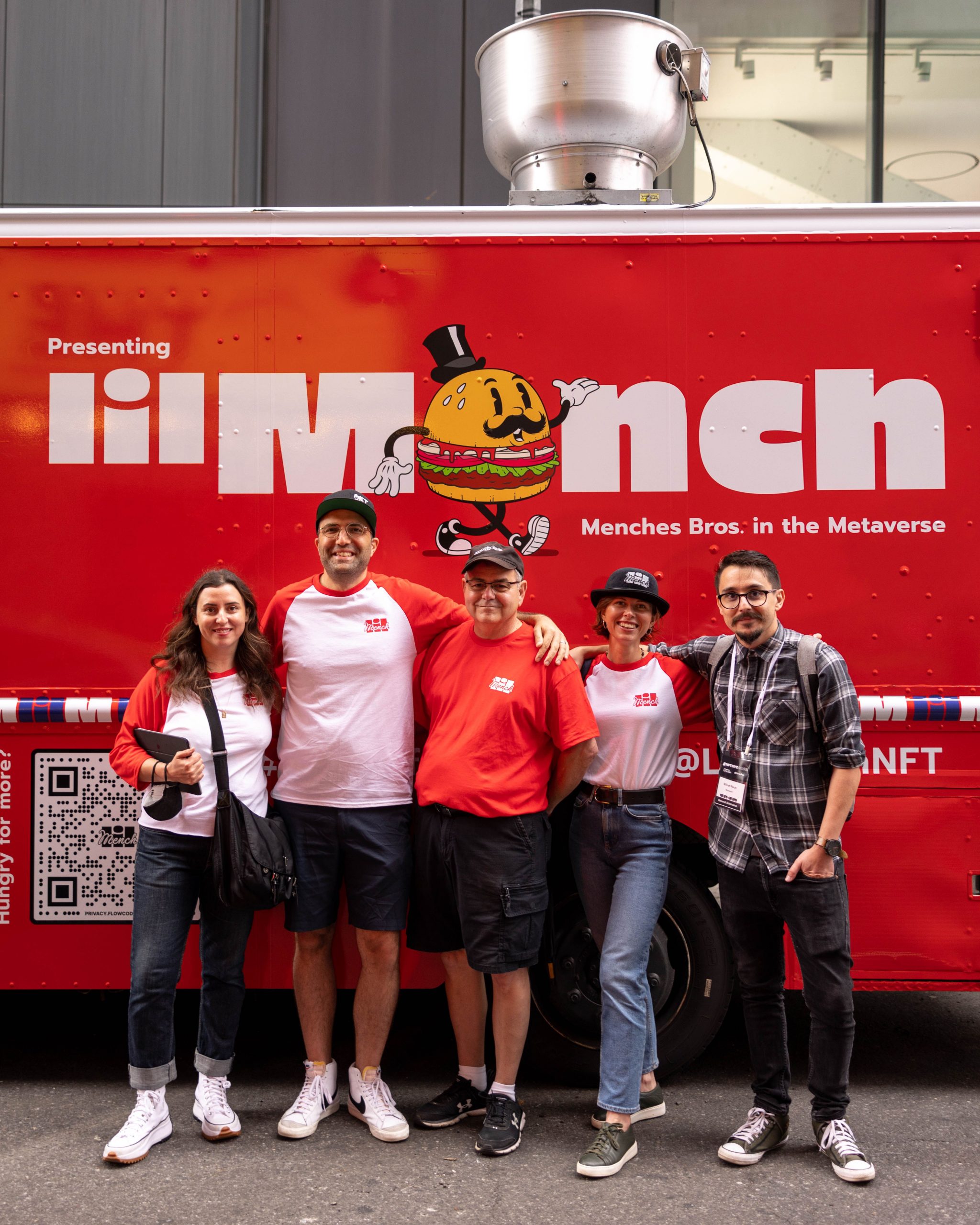 Lil Mench branded food truck.