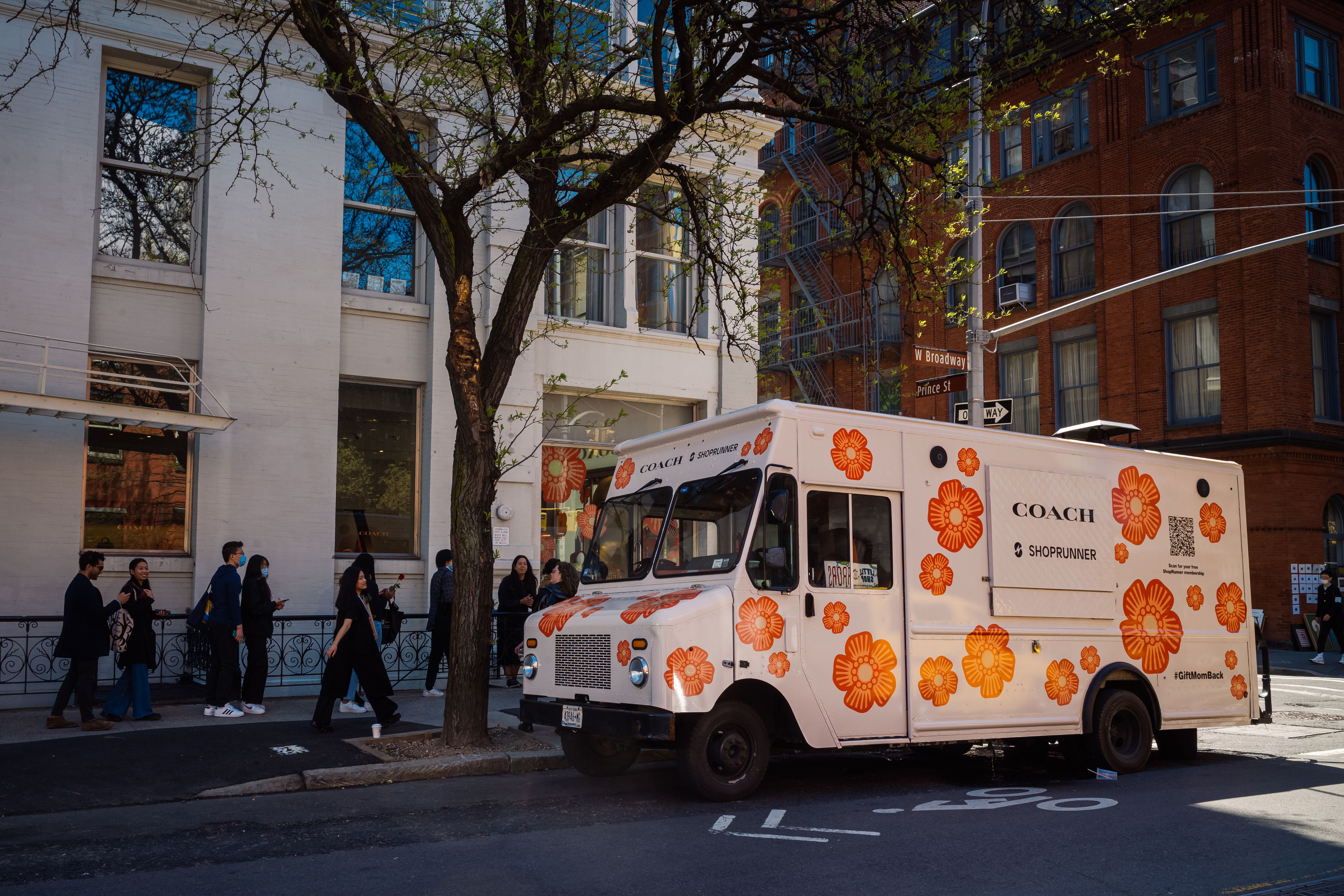 ShopRunner x Coach Coach x ShopRunner branded truck.