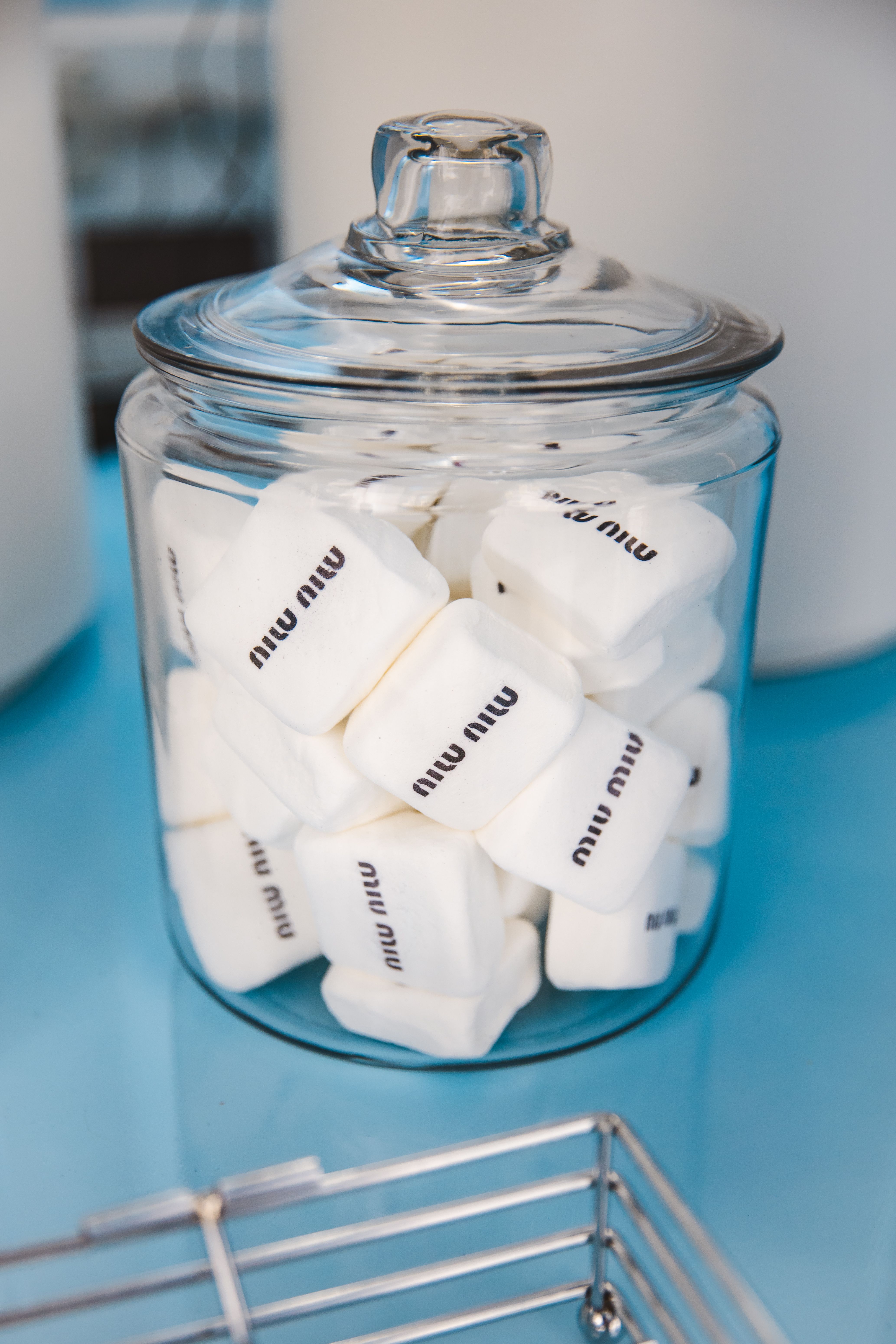 Miu Miu branded marshmallows.