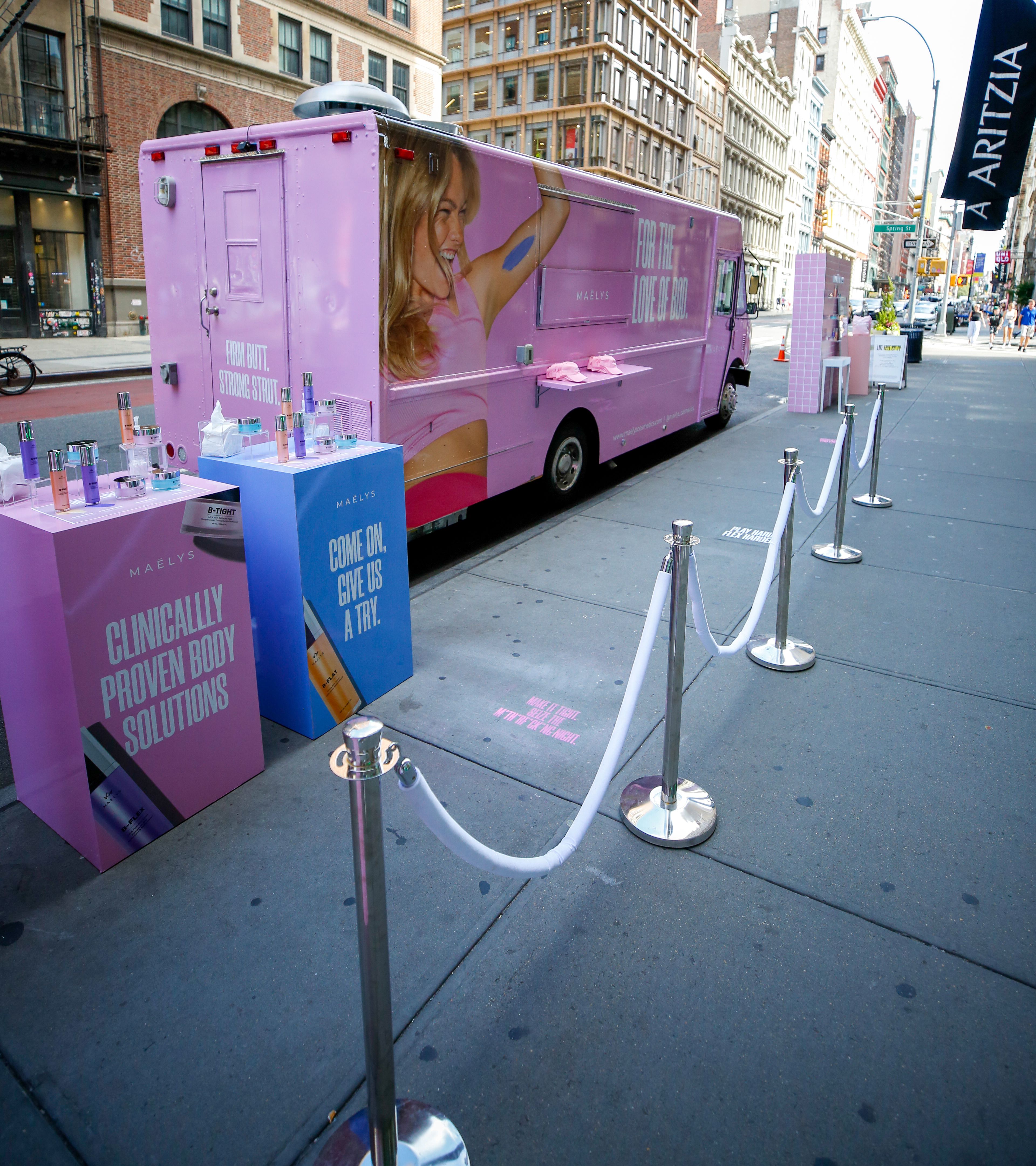 maelys-product-sampling-stand MAËLYS product sampling stands.