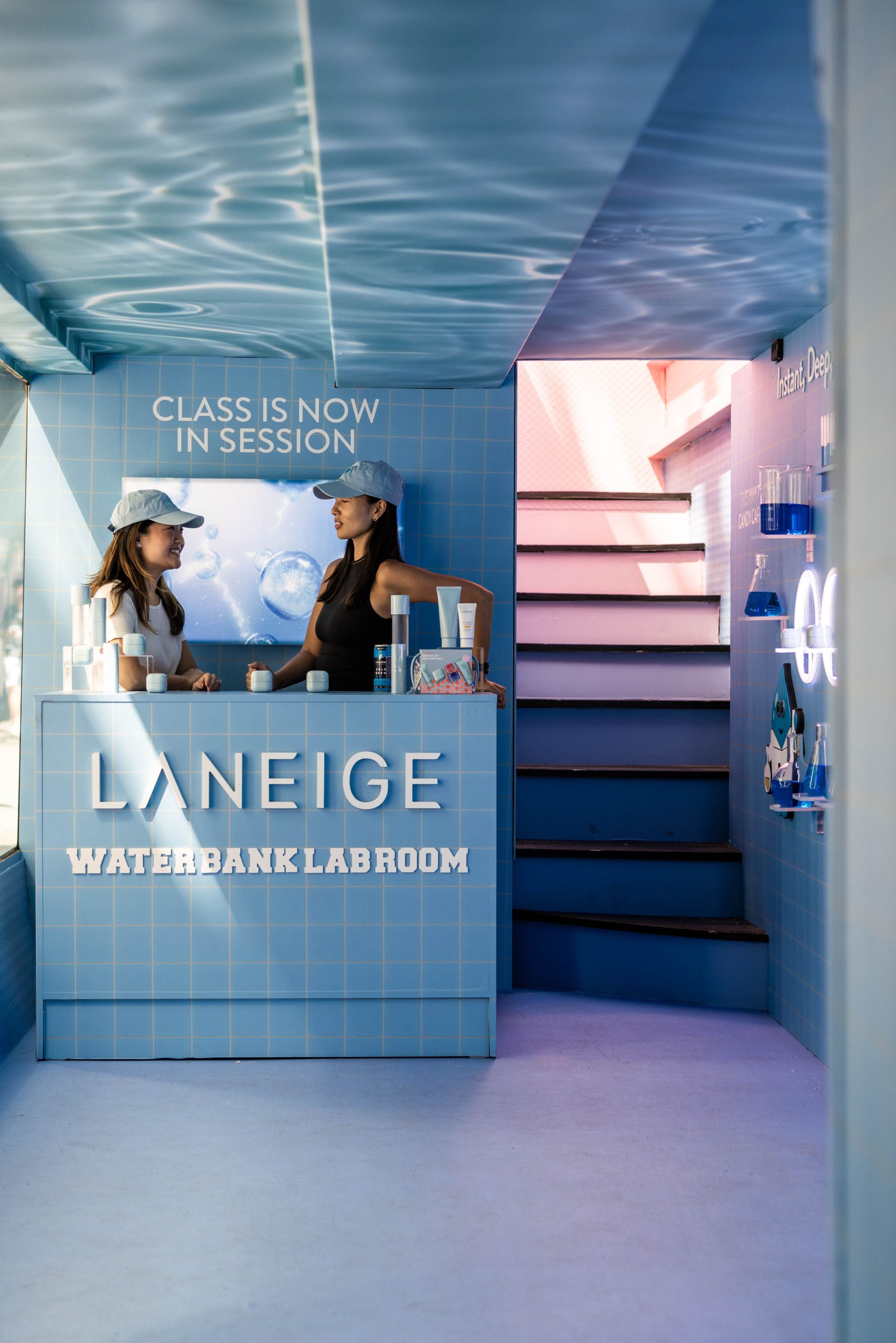 Laneige beauty pop up photo booth moment.
