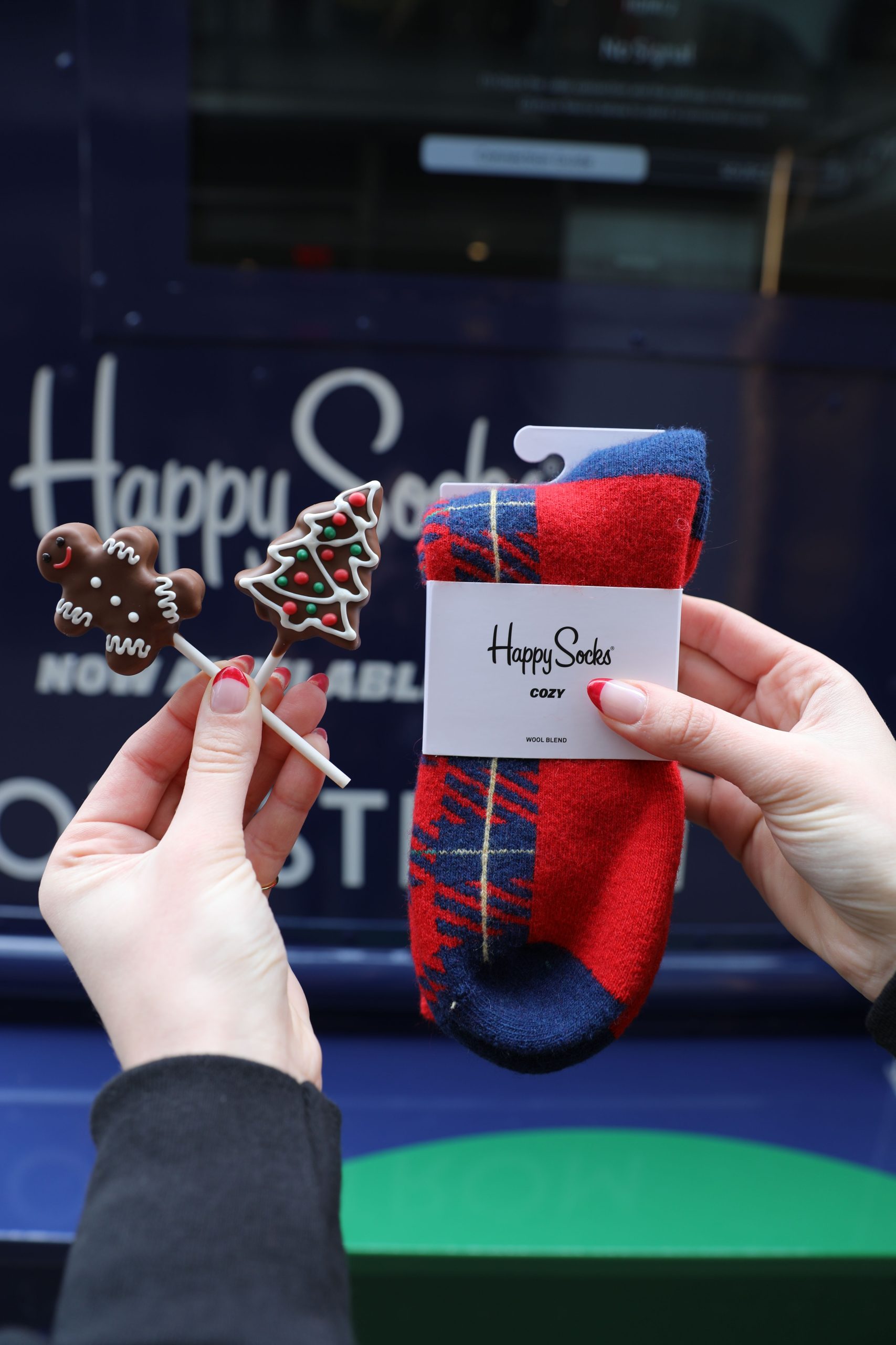 Happy Socks holiday cake pops.