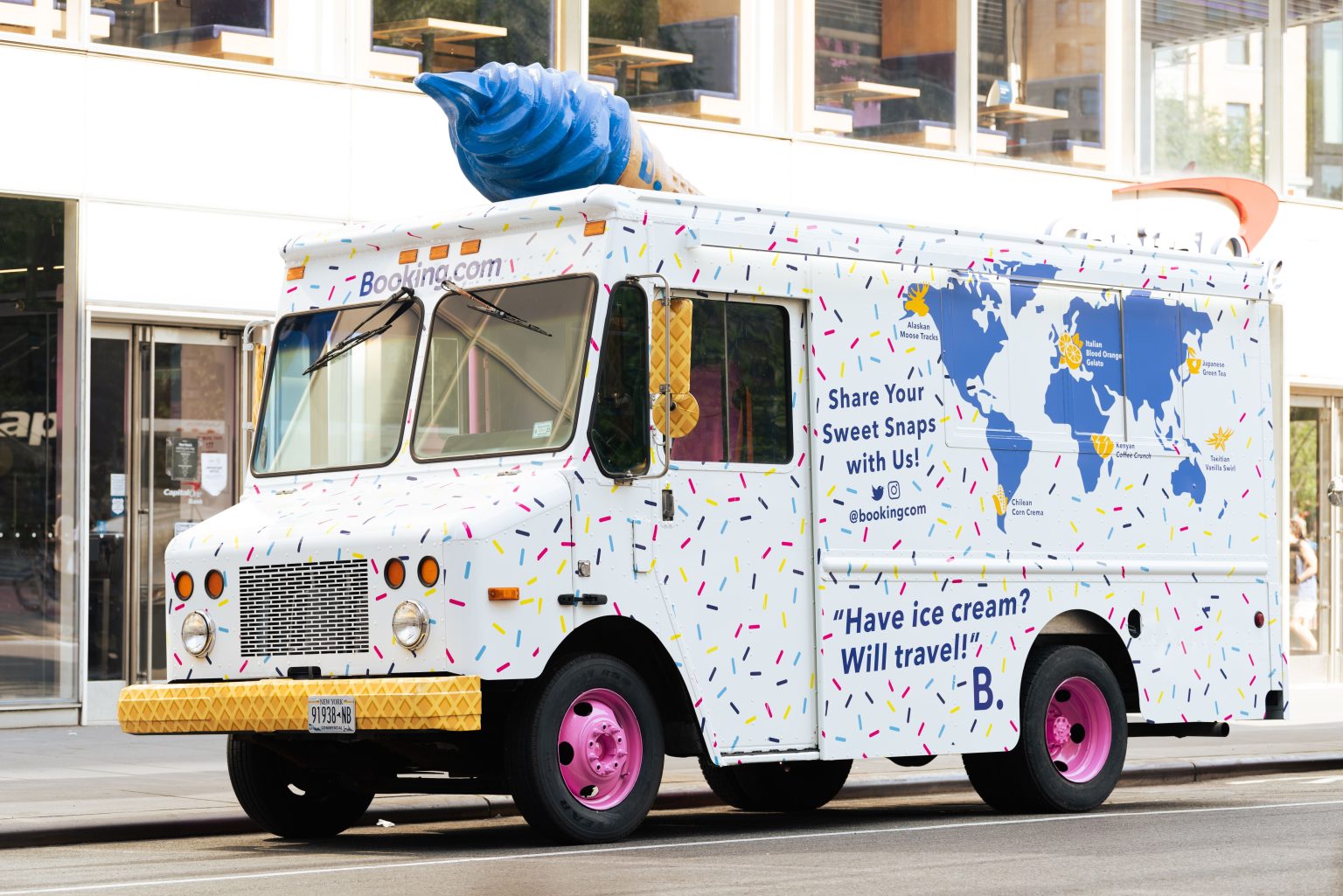 Booking.com Booking.com ice cream truck