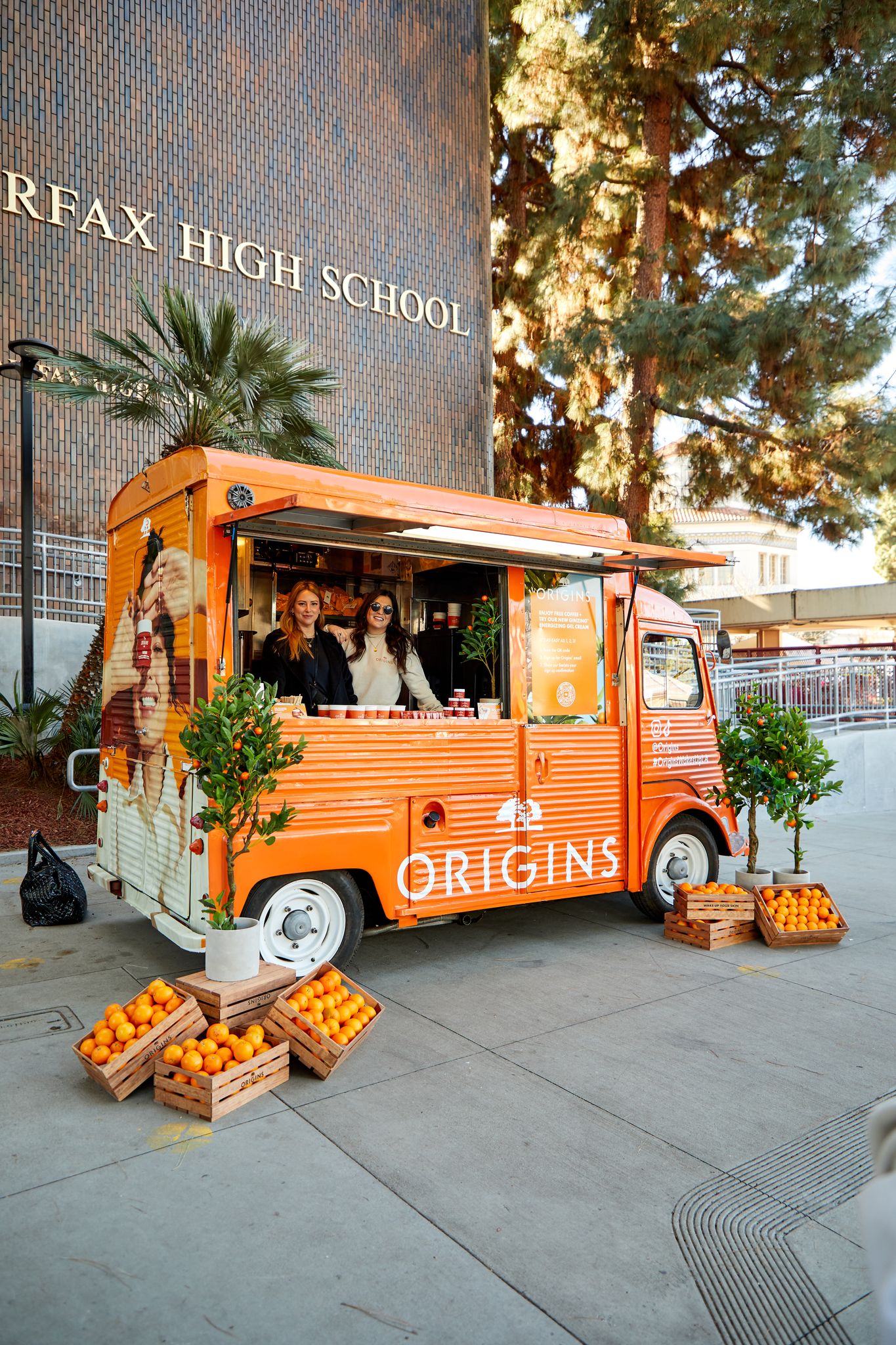 Origins skincare pop up in Los Angeles