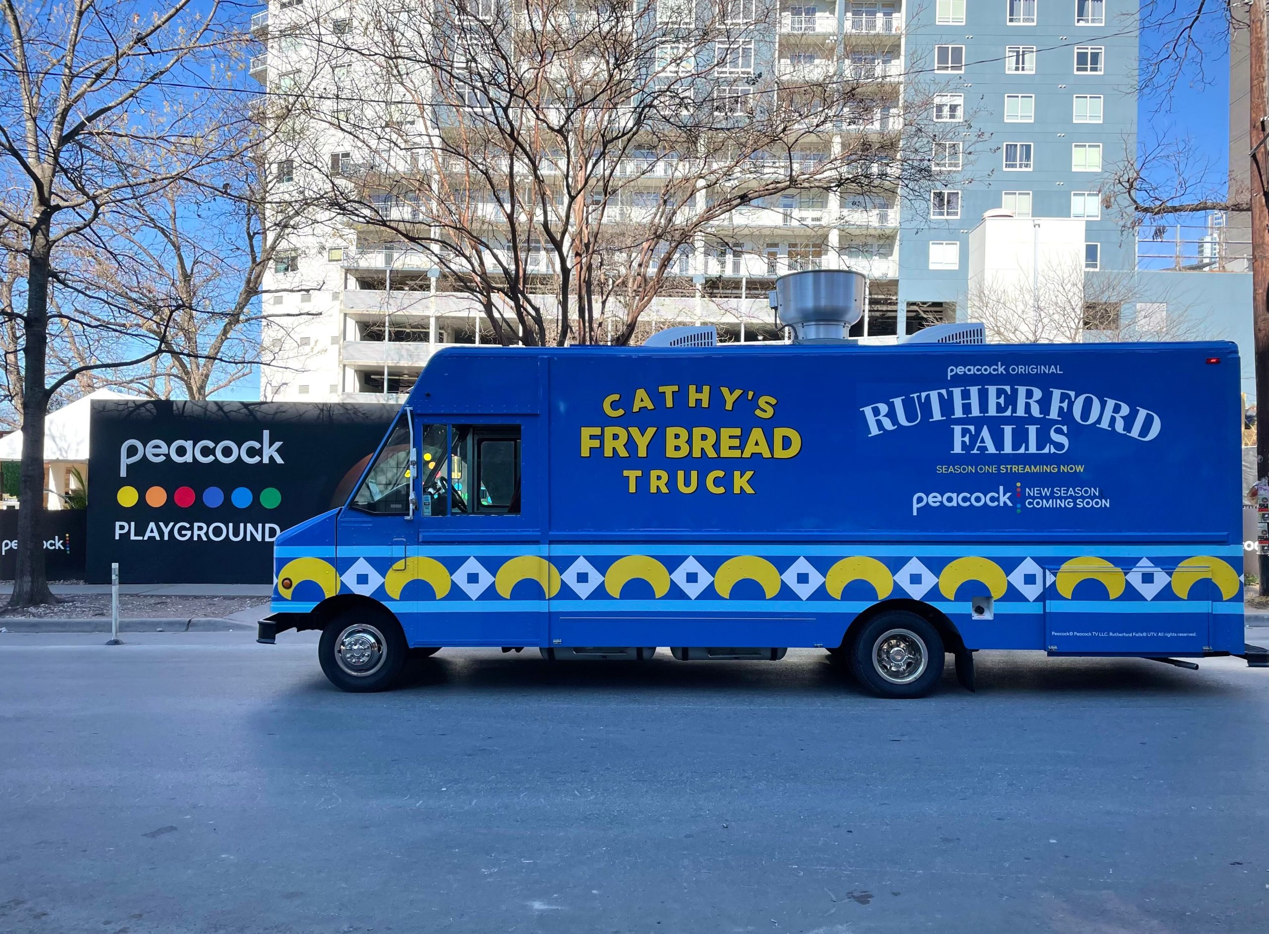 Peacock food truck at South By Southwest