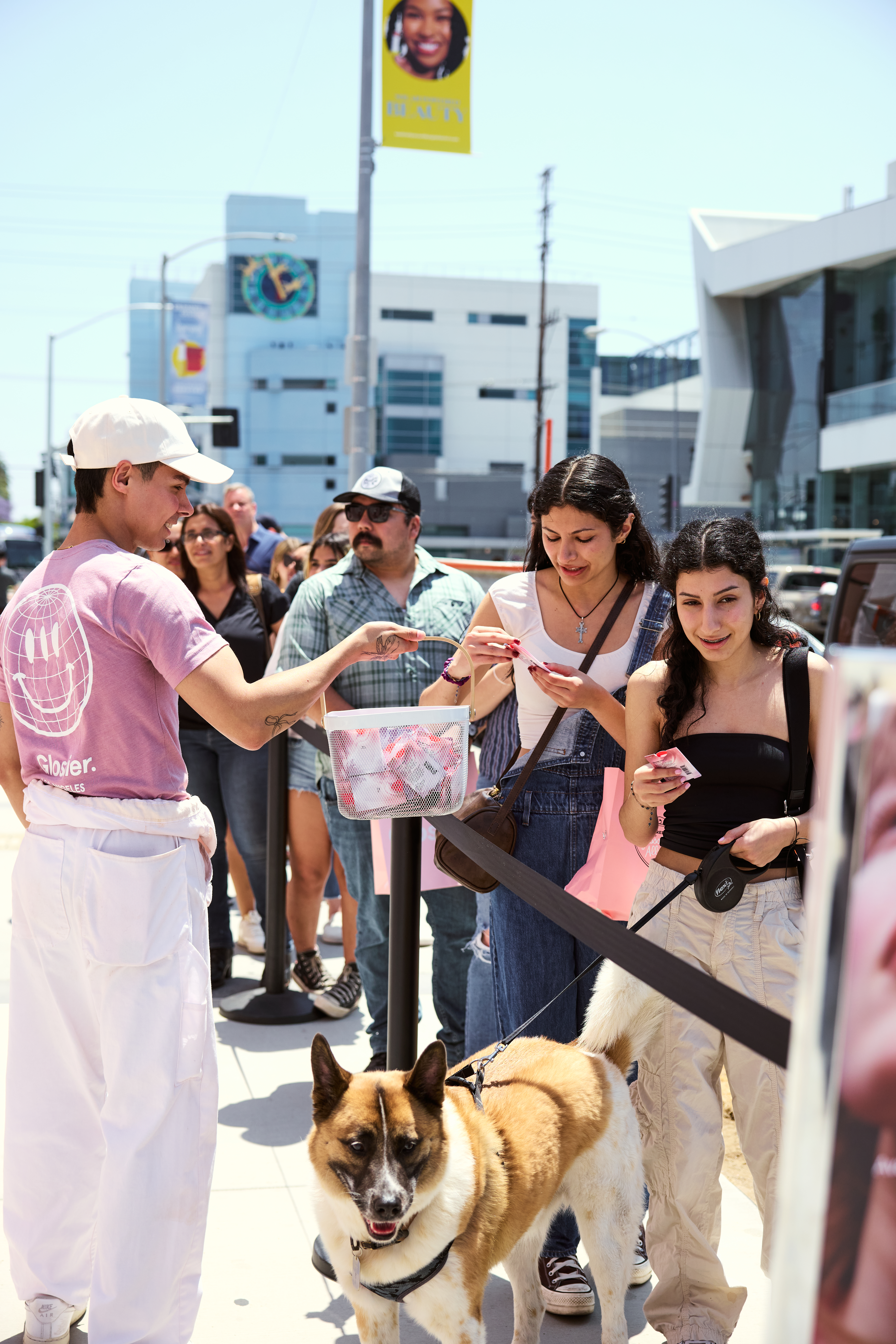 glossier cloud paint pop up truck
