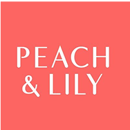 Coral-colored square with the words