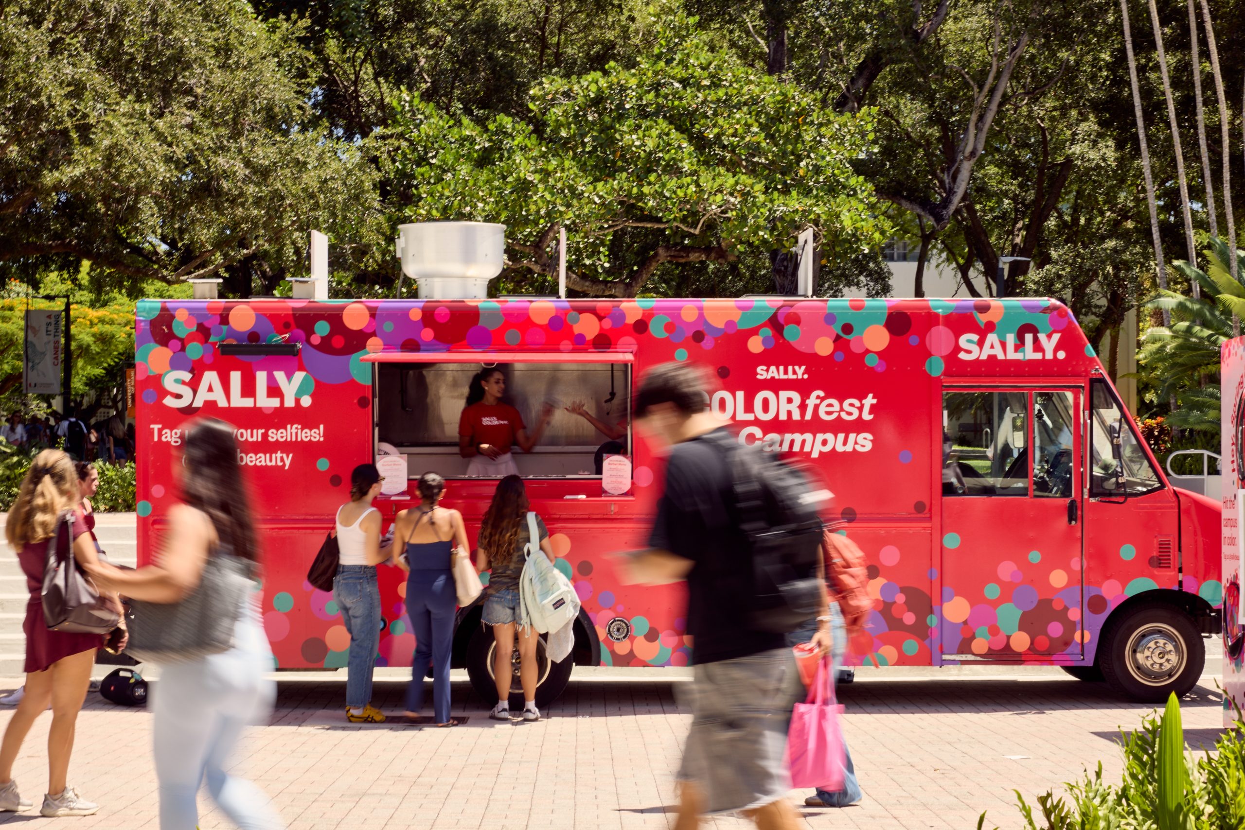 SALLY BEAUTY POP-UP EVENT - SALLY BEAUTY CAMPUS TOUR - BRANDED FOOD TRUCK - BEAUTY POP-UP EVENT